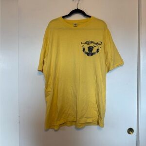 Ed Hardy Yellow Short Sleeve Tee 2XL